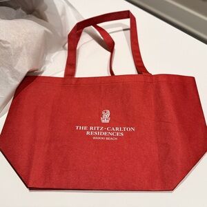 NEW Ritz-Carlton Residences Waikīkī Hawaii Reusable Large Tote Bag - Red